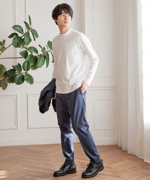 GLOBAL WORK（グローバルワーク）の「リッチクリーンジャケットインT/147184（Tシャツ/カットソー・メンズ・ネイビー/ブラック/ホワイト/ライトグレー・SMALL/MEDIUM/LARGE/X-LARGE）」の5枚目の写真