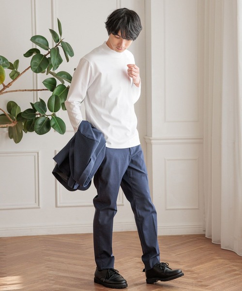 GLOBAL WORK（グローバルワーク）の「リッチクリーンジャケットインT/147184（Tシャツ/カットソー・メンズ・ネイビー/ブラック/ホワイト/ライトグレー・SMALL/MEDIUM/LARGE/X-LARGE）」の6枚目の写真