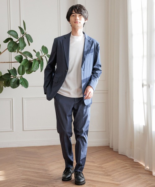 GLOBAL WORK（グローバルワーク）の「リッチクリーンジャケットインT/147184（Tシャツ/カットソー・メンズ・ネイビー/ブラック/ホワイト/ライトグレー・SMALL/MEDIUM/LARGE/X-LARGE）」の7枚目の写真