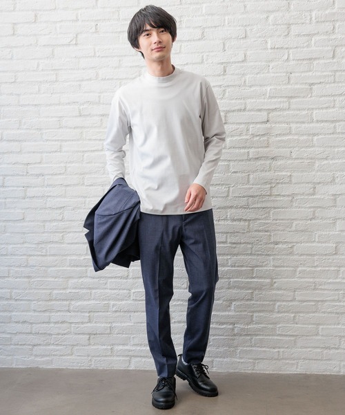 GLOBAL WORK（グローバルワーク）の「リッチクリーンジャケットインT/147184（Tシャツ/カットソー・メンズ・ネイビー/ブラック/ホワイト/ライトグレー・SMALL/MEDIUM/LARGE/X-LARGE）」の17枚目の写真