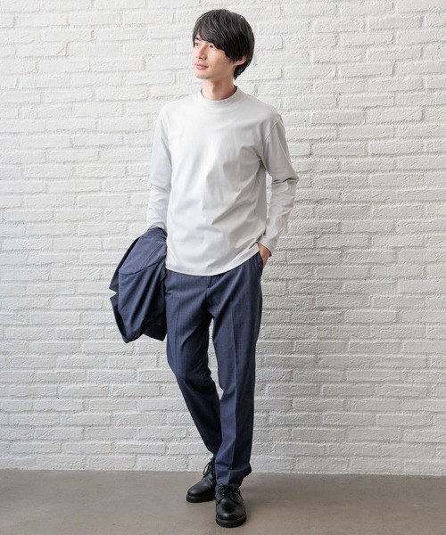 GLOBAL WORK（グローバルワーク）の「リッチクリーンジャケットインT/147184（Tシャツ/カットソー・メンズ・ネイビー/ブラック/ホワイト/ライトグレー・SMALL/MEDIUM/LARGE/X-LARGE）」の18枚目の写真