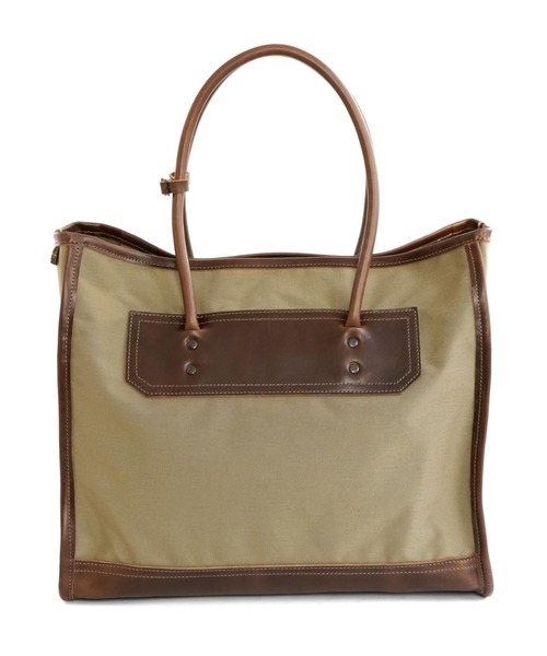 ARTS & CRAFTS(アーツアンドクラフト)の「アーツアンドクラフツ / CORDURA SPAN コーデュラスパン / SQUARE TOTE スクエアトート(トートバッグ・メンズ・ブラック/ダークベージュ・FREE)」の6枚目の写真