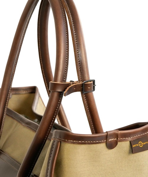 ARTS & CRAFTS(アーツアンドクラフト)の「アーツアンドクラフツ / CORDURA SPAN コーデュラスパン / SQUARE TOTE スクエアトート(トートバッグ・メンズ・ブラック/ダークベージュ・FREE)」の9枚目の写真