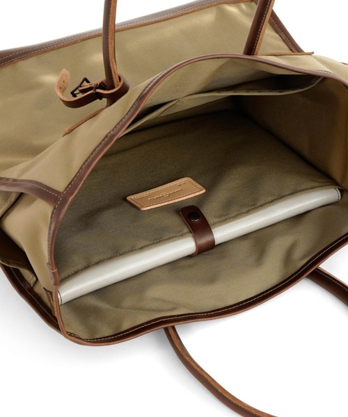 ARTS & CRAFTS(アーツアンドクラフト)の「アーツアンドクラフツ / CORDURA SPAN コーデュラスパン / SQUARE TOTE スクエアトート(トートバッグ・メンズ・ブラック/ダークベージュ・FREE)」の12枚目の写真