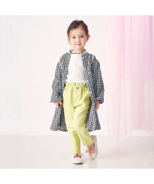 apres les cours（アプレレクール）の「【ジュニア対応】メロウリブTシャツ（Tシャツ/カットソー・キッズ・アイボリー/サックスブルー/ピンク/その他2/ドット/ネイビー・80/90/100/110/120/130/140）」の10枚目の写真