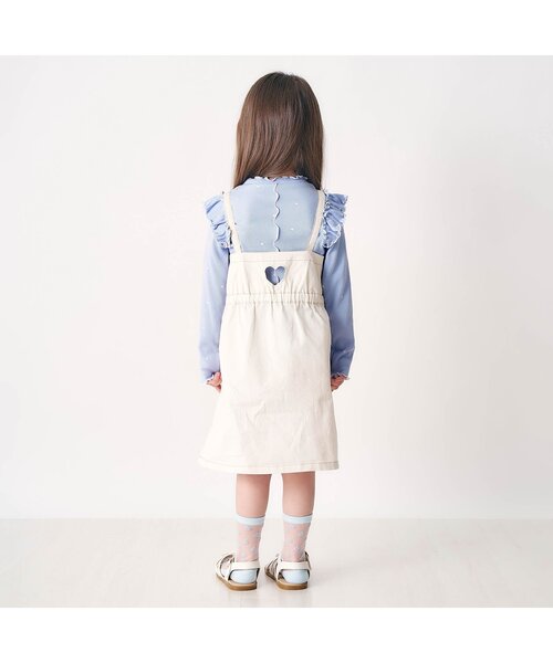 apres les cours（アプレレクール）の「【ジュニア対応】メロウリブTシャツ（Tシャツ/カットソー・キッズ・アイボリー/サックスブルー/ピンク/その他2/ドット/ネイビー・80/90/100/110/120/130/140）」の16枚目の写真