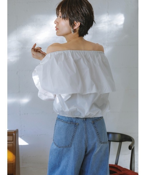 Mira Owen ルーズフィットタックバギーデニムパンツ WEB限定00サイズ】ルーズフィットタックバギーデニムパンツ