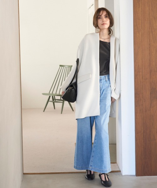 Mila Owen ルーズフィットタックバギーデニムパンツ WEB限定00サイズ】ルーズフィットタックバギーデニムパンツ