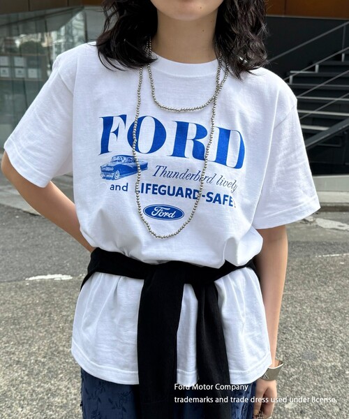fredy emue（フレディエミュ）の「【GOOD ROCK SPEED/グッドロックスピード】Ford 半袖Tシャツ（Tシャツ/カットソー・レディース・オフホワイト・38）」の11枚目の写真