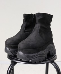 LoveHunter /+9.5cm 軽量厚底 ストレッチスニーカーブーツ(2201)