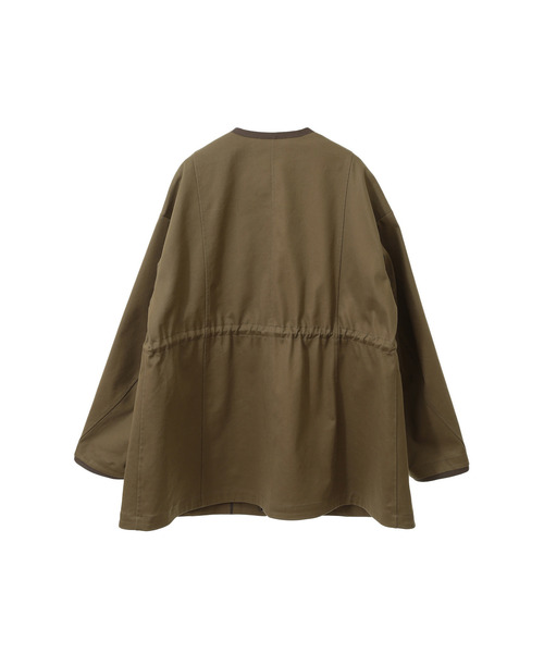 martinique(マルティニーク)の「【l’heritage martinique/レリタージュ マルティニーク】クラシックチノカバーオール(セットアップ可)(カバーオール・レディース・カーキ/ベージュ・FREE)」の3枚目の写真