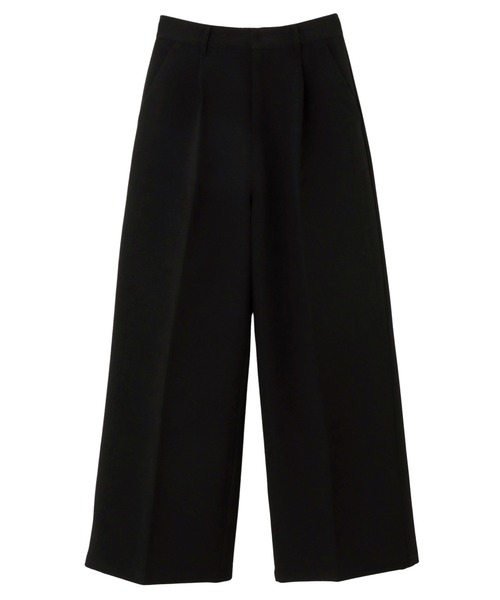 andme(アンドミー)の「【新色追加】ツイルタックスラックスワイドパンツ(スラックス・レディース・ブラック/オフホワイト/グレー/ベージュ系/ブラウン・M/L)」の17枚目の写真