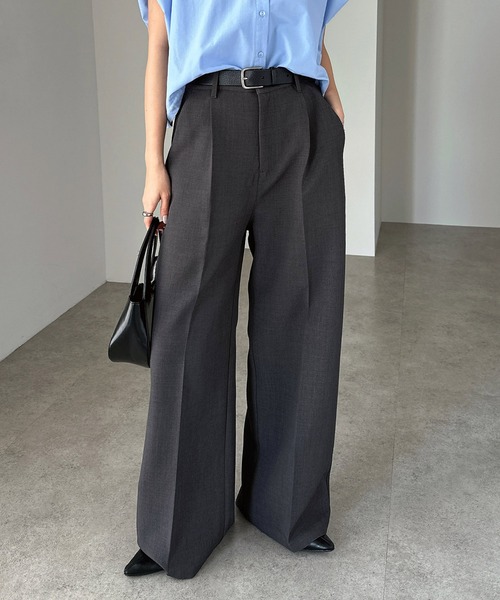 AVALONE スラックス　ワイド LAKOLE（ラコレ）の「ストライプワイドパンツ / 289309（スラックス