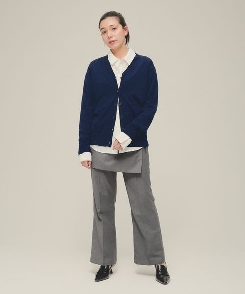 eL(エル)の「【eL】12G Comfort V Cardigan/306728(カーディガン/ボレロ・レディース・ネイビー/ピンク/プラム・FREE)」の13枚目の写真