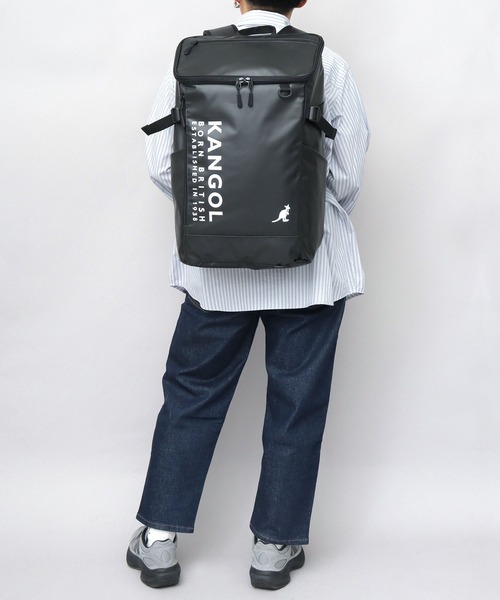 防水ポリエステル ターポリン 大容量 ボックスバックパック A4・B4・PC