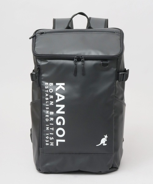 KANGOL（カンゴール）の「防水ポリエステル ターポリン 大容量 ボックスバックパック A4・B4・PC収納対応モデル（バックパック/リュック・メンズ・ブラック系その他/ブラック・FREE）」の7枚目の写真