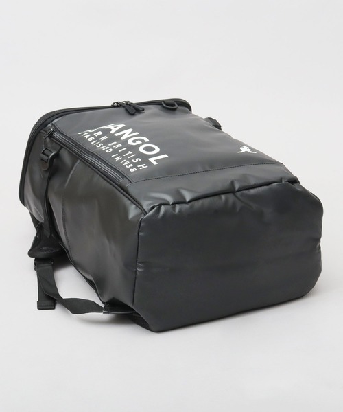 KANGOL（カンゴール）の「防水ポリエステル ターポリン 大容量 ボックスバックパック A4・B4・PC収納対応モデル（バックパック/リュック・メンズ・ブラック系その他/ブラック・FREE）」の10枚目の写真