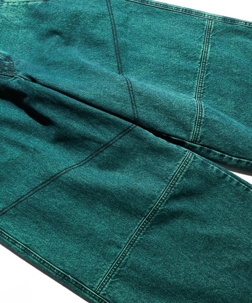 WILLY CHAVARRIA(ウィリーチャバリア)の「WILLY CHAVARRIA / ウィリーチャバリア RAVER PANTS レイバーパンツ カラーデニム バギーパンツ(デニムパンツ・メンズ・ピンク/グリーン・MEDIUM/LARGE)」の9枚目の写真