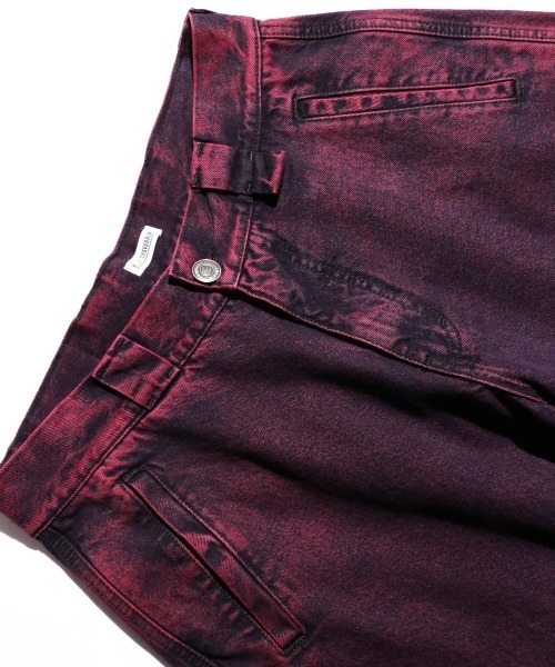 WILLY CHAVARRIA(ウィリーチャバリア)の「WILLY CHAVARRIA / ウィリーチャバリア RAVER PANTS レイバーパンツ カラーデニム バギーパンツ(デニムパンツ・メンズ・ピンク/グリーン・MEDIUM/LARGE)」の15枚目の写真