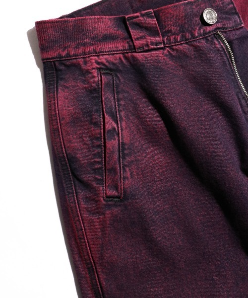 WILLY CHAVARRIA(ウィリーチャバリア)の「WILLY CHAVARRIA / ウィリーチャバリア RAVER PANTS レイバーパンツ カラーデニム バギーパンツ(デニムパンツ・メンズ・ピンク/グリーン・MEDIUM/LARGE)」の18枚目の写真