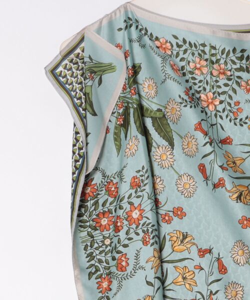 Three Four Time（ｽﾘｰﾌｫｰﾀｲﾑ）の「スカーフリメイク風フラワープリントブラウス　オリジナル（シャツ/ブラウス・レディース・サックスブルー/ピンク・FREE）」の19枚目の写真