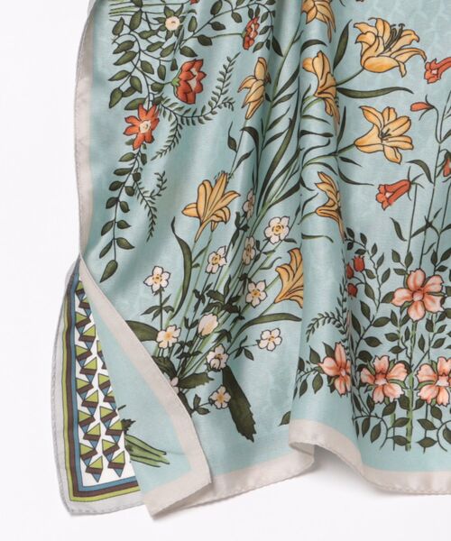 Three Four Time（ｽﾘｰﾌｫｰﾀｲﾑ）の「スカーフリメイク風フラワープリントブラウス　オリジナル（シャツ/ブラウス・レディース・サックスブルー/ピンク・FREE）」の20枚目の写真