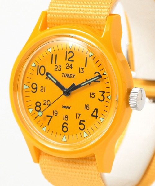 TIMEX SHOCK EXPEDITION M076 イエロー　実働　腕時計 TIMEX SHOCK EXPEDITION M076 イエロー 実働 腕時計 - メルカリ