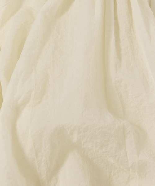 mysty woman（ミスティウーマン）の「ギャザーシアーZIPブルゾン　322312（シャツ/ブラウス・レディース・アイボリー/ブラック/グレイッシュベージュ・FREE）」の18枚目の写真