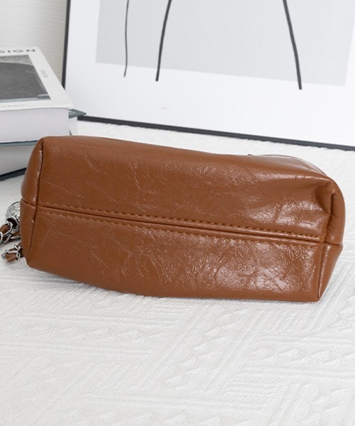 Miniministore(ミニミニストア)の「チェーンショルダーバッグ ミニ巾着バッグ(ショルダーバッグ・レディース・シルバー/アイボリー/ブラック/ブラウン・FREE)」の21枚目の写真