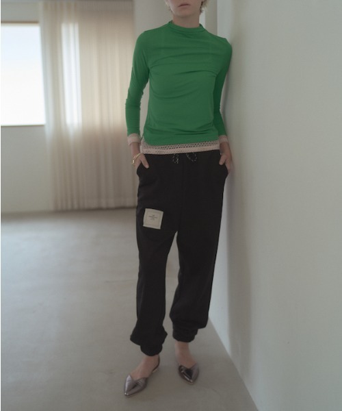 Muel Chic(ミュエルシック)の「Selk CS セルクカットソー(Tシャツ/カットソー・レディース・ホワイト/スカイブルー/ブラック/グリーン・FREE)」の14枚目の写真