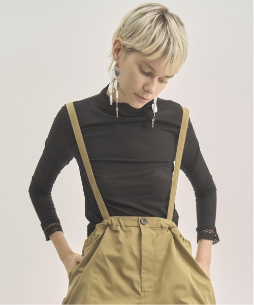 Muel Chic(ミュエルシック)の「Selk CS セルクカットソー(Tシャツ/カットソー・レディース・ホワイト/スカイブルー/ブラック/グリーン・FREE)」の20枚目の写真