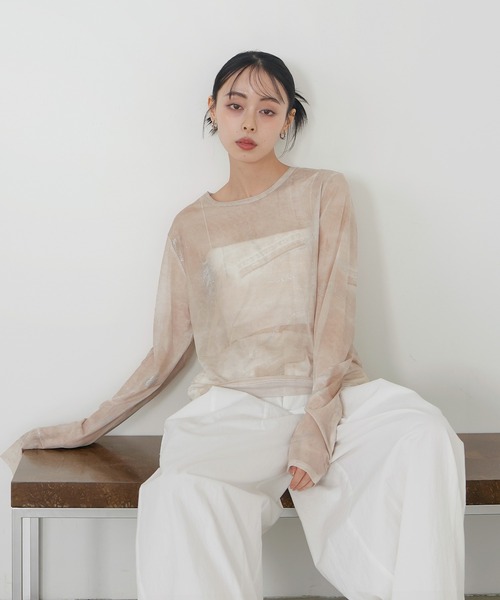 ニュアンスラメシアートップス（Tシャツ/カットソー）｜LIAN