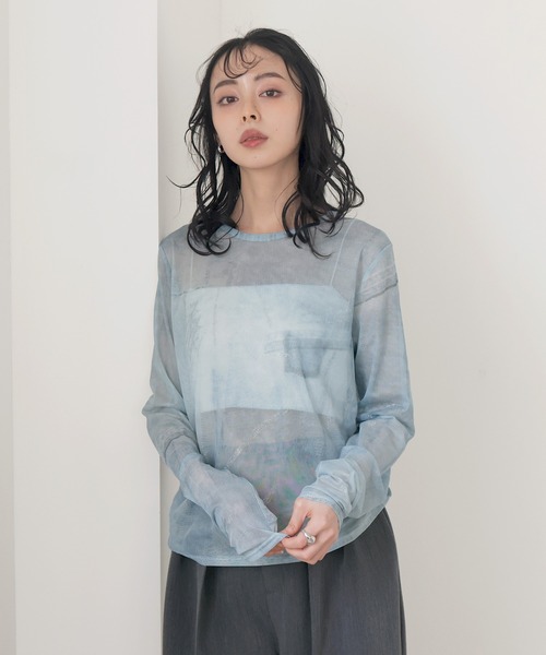 ニュアンスラメシアートップス（Tシャツ/カットソー）｜LIAN