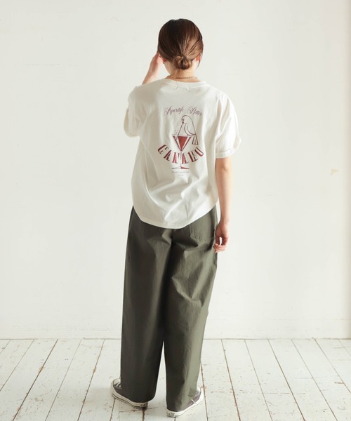 NOMBRE IMPAIR(ノンブルアンペール)の「カクテルクラブPT 半袖TEE(Tシャツ/カットソー・レディース・ホワイト/チャコールグレー・FREE)」の20枚目の写真