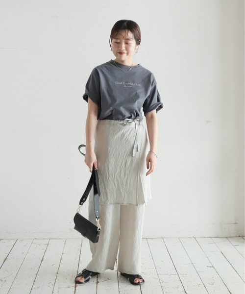 NOMBRE IMPAIR(ノンブルアンペール)の「カクテルクラブPT 半袖TEE(Tシャツ/カットソー・レディース・ホワイト/チャコールグレー・FREE)」の8枚目の写真