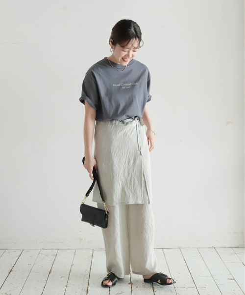 NOMBRE IMPAIR(ノンブルアンペール)の「カクテルクラブPT 半袖TEE(Tシャツ/カットソー・レディース・ホワイト/チャコールグレー・FREE)」の13枚目の写真