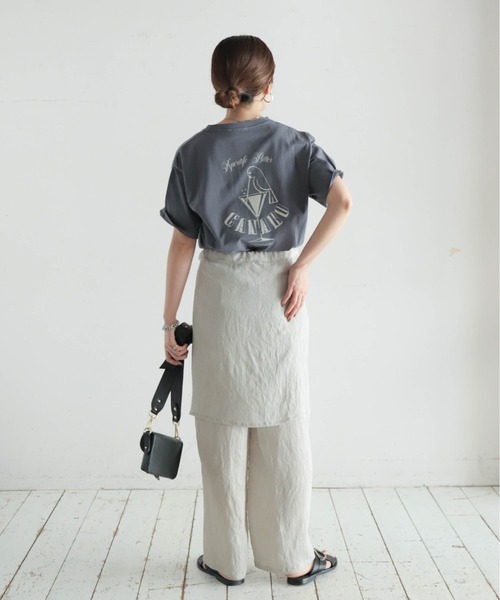 NOMBRE IMPAIR(ノンブルアンペール)の「カクテルクラブPT 半袖TEE(Tシャツ/カットソー・レディース・ホワイト/チャコールグレー・FREE)」の12枚目の写真