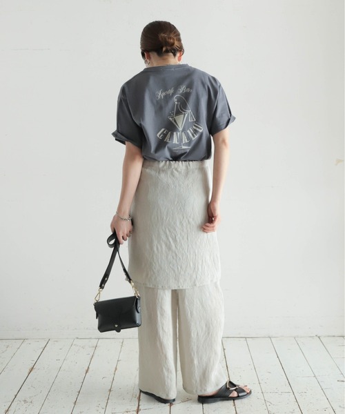 NOMBRE IMPAIR(ノンブルアンペール)の「カクテルクラブPT 半袖TEE(Tシャツ/カットソー・レディース・ホワイト/チャコールグレー・FREE)」の9枚目の写真