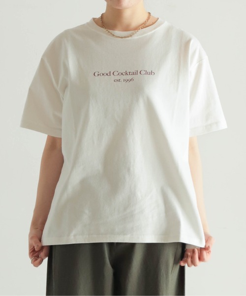 NOMBRE IMPAIR(ノンブルアンペール)の「カクテルクラブPT 半袖TEE(Tシャツ/カットソー・レディース・ホワイト/チャコールグレー・FREE)」の6枚目の写真