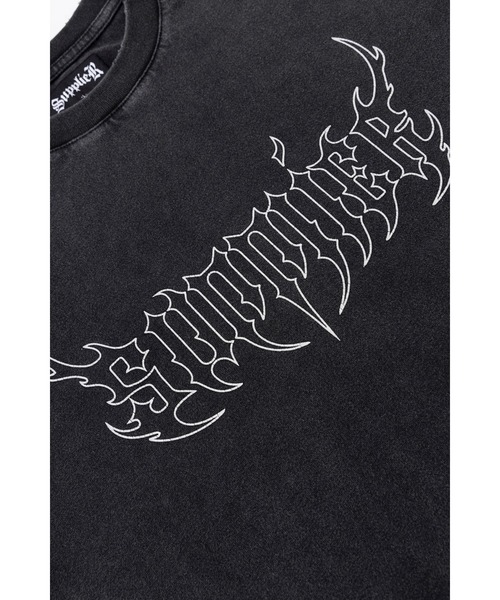 SUPPLIER（サプライヤー）の「Tシャツ｜Vintage Wash Fire Bones Tee｜SUPPLIER（Tシャツ/カットソー・メンズ・ベージュ/ブラック・SMALL/MEDIUM/LARGE/X-LARGE）」の18枚目の写真