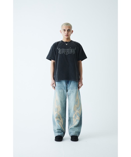 Tシャツ｜Vintage Wash Fire Bones Tee｜SUPPLIER（Tシャツ