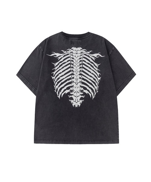 Tシャツ｜Vintage Wash Fire Bones Tee｜SUPPLIER（Tシャツ