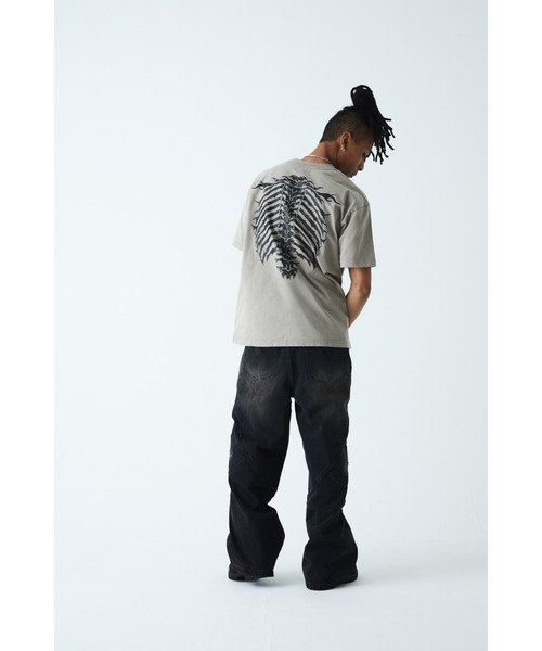 Tシャツ｜Vintage Wash Fire Bones Tee｜SUPPLIER（Tシャツ