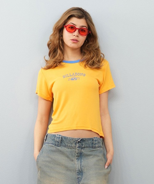 BILLABONG(ビラボン)の「BILLABONG/ビラボン リンガーTシャツ BF01C-210(Tシャツ/カットソー・レディース・エメラルド/イエロー/ホワイト・M/L)」の14枚目の写真