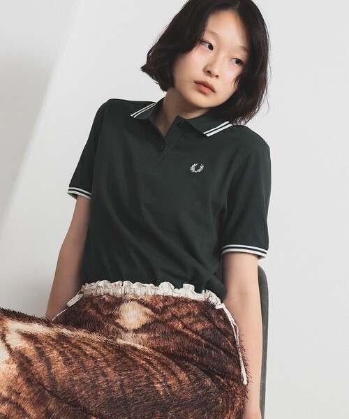 ネコ娘 FRED PERRY ポロシャツ 半袖 ネコ娘 FRED PERRY ポロシャツ