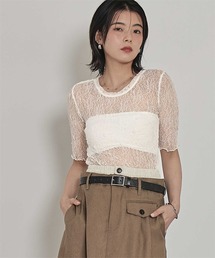 セール】FEATHER RIBBON NOSLEEVE TOPS（その他トップス）｜CLANE