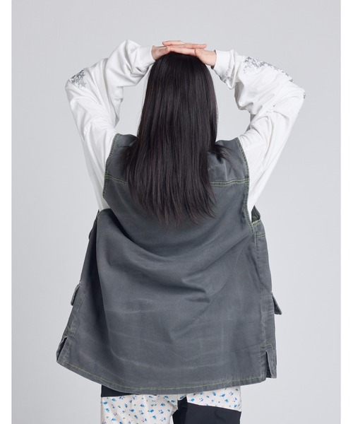 Little sunny bite(リトルサニーバイト)の「twill vest(ベスト・レディース・ピンク/ブラック/ブルー・SMALL/MEDIUM)」の5枚目の写真
