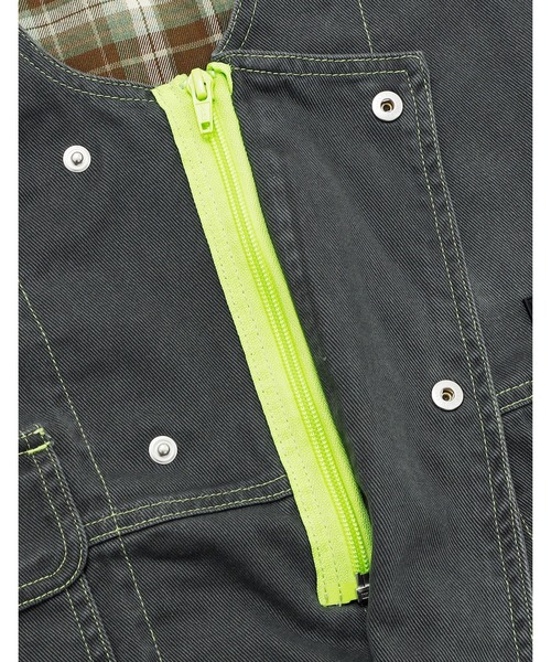 Little sunny bite(リトルサニーバイト)の「twill vest(ベスト・レディース・ピンク/ブラック/ブルー・SMALL/MEDIUM)」の11枚目の写真