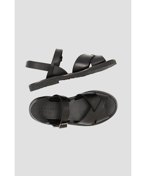 MARGARET HOWELL(マーガレットハウエル)の「LEATHER SANDAL(サンダル・レディース・ブラウン系その他/ブラック・36/37/38)」の1枚目の写真