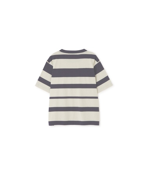 COTTON LINEN STRIPE JERSEY（Tシャツ/カットソー）｜MARGARET